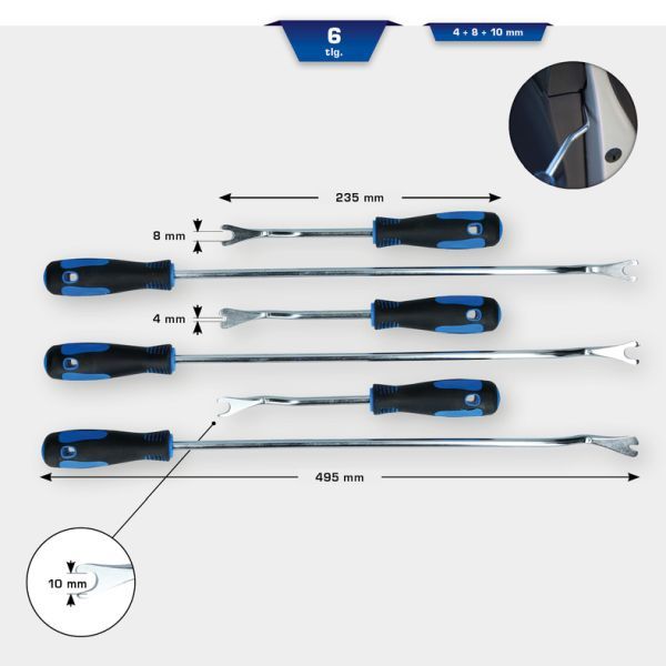 Set scule indepartare capitonaj usa KS TOOLS BT511045