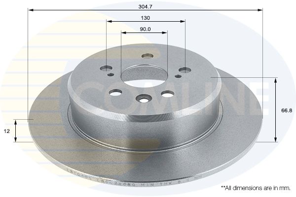 Tarcza hamulcowa COMLINE ADC1109