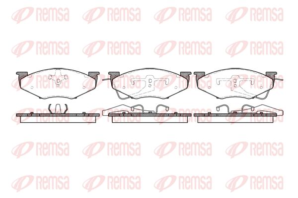 Zestaw klocków hamulcowych, hamulce tarczowe KAWE 0551 00