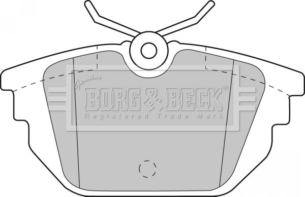 Zestaw klocków hamulcowych, hamulce tarczowe BORG & BECK BBP1867