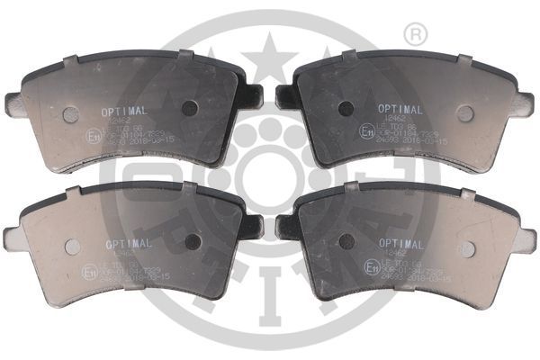 Zestaw klocków hamulcowych, hamulce tarczowe OPTIMAL BP-12462