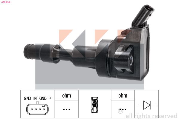 Cewka zapłonowa KW 470 638