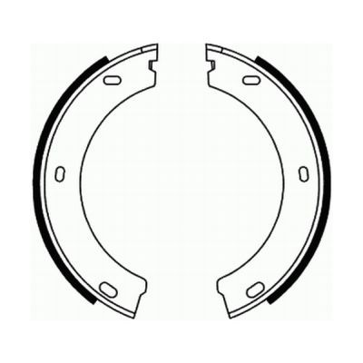 Zestaw szczęk hamulcowych, hamulec postojowy ABE CRP000ABE