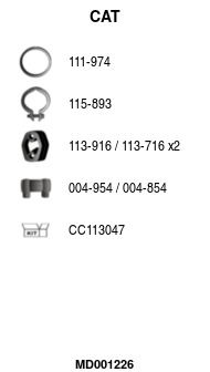 Katalizator FA1 MD001226