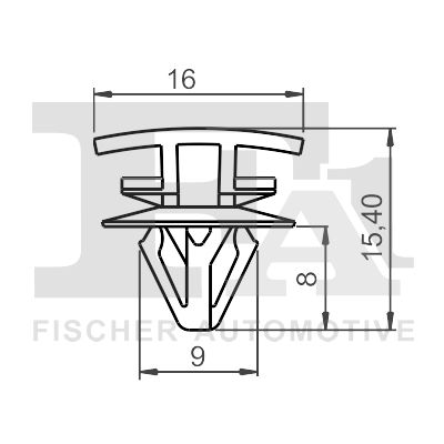 Clip, listwa ochronna FA1 22-40040.25