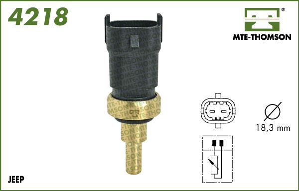 Czujnik, temperatura płynu chłodzącego MTE-THOMSON 4218