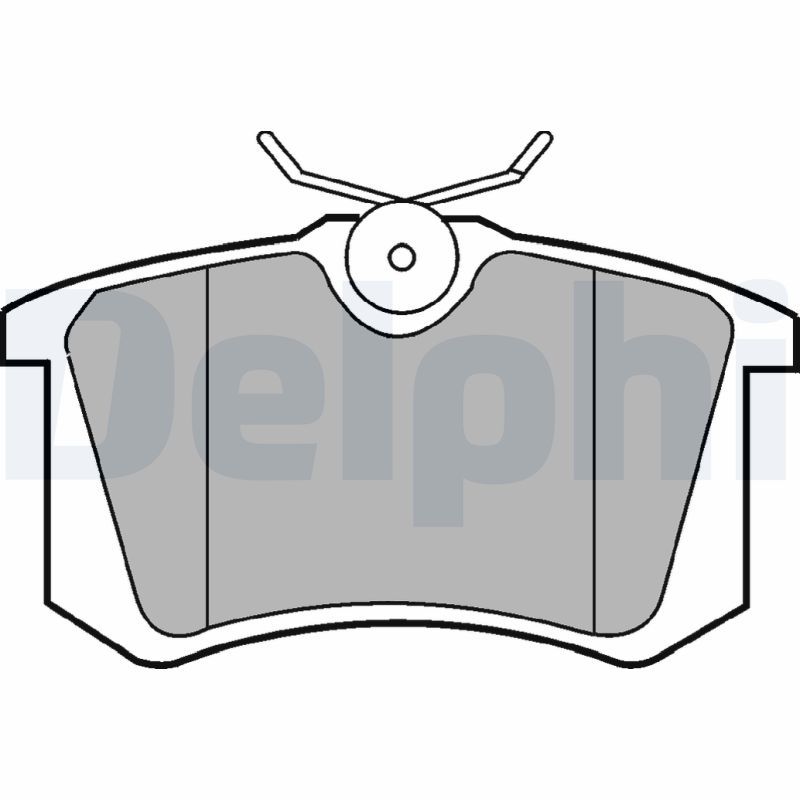 Zestaw klocków hamulcowych, hamulce tarczowe DELPHI LP2255