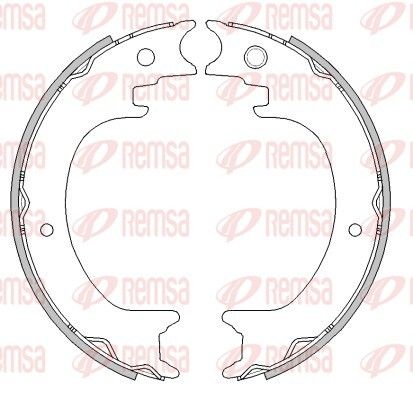Szczęka hamulcowa, hamulec postojowy REMSA 4279.00