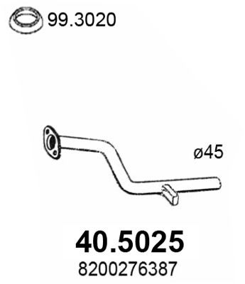 Rura wydechowa ASSO 40.5025