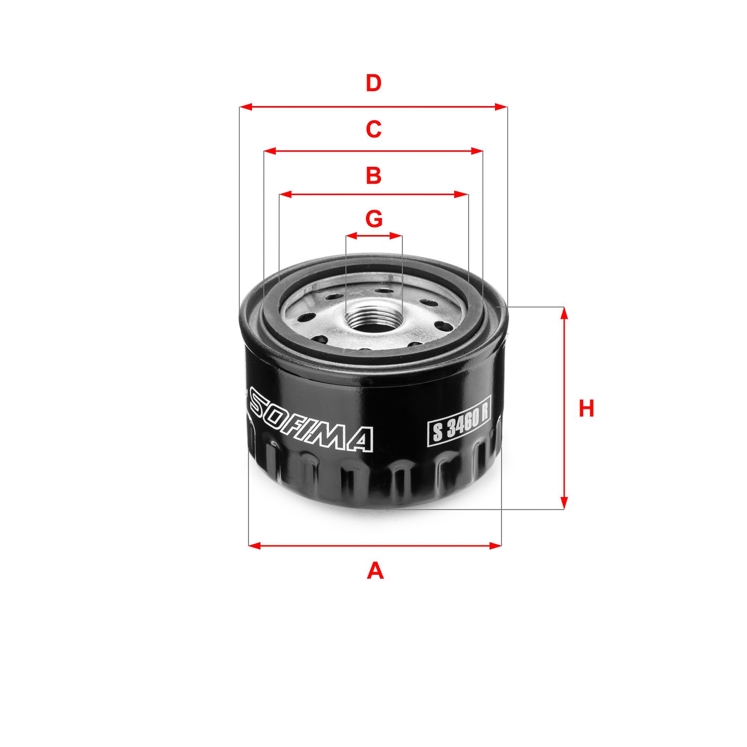 Filtru ulei SOFIMA S 3460 R
