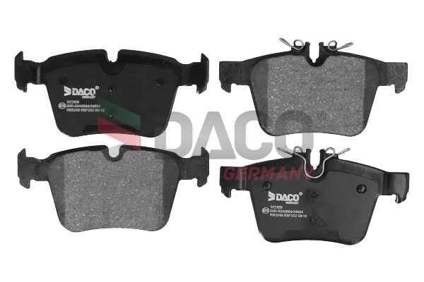 Zestaw klocków hamulcowych, hamulce tarczowe DACO GERMANY 322309