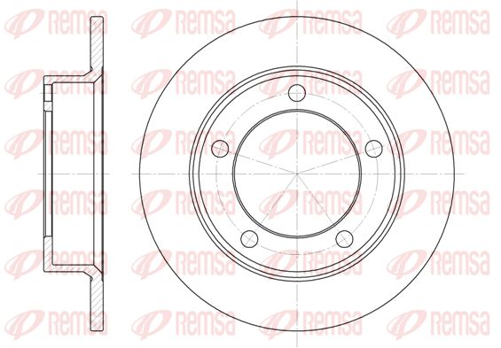 Tarcza hamulcowa KAWE 6257 00