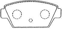 Zestaw klocków hamulcowych, hamulce tarczowe AISIN D2N028