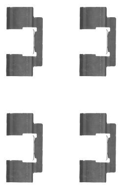 Zestaw akcesoriów, klocki hamulcowe HELLA 8DZ 355 204-611