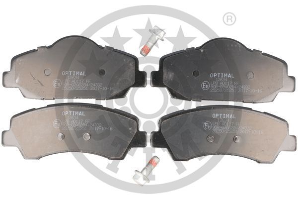 Zestaw klocków hamulcowych, hamulce tarczowe OPTIMAL BP-12634
