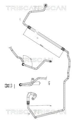 Wąż hydrauliczny, system kierowania TRISCAN 851628005