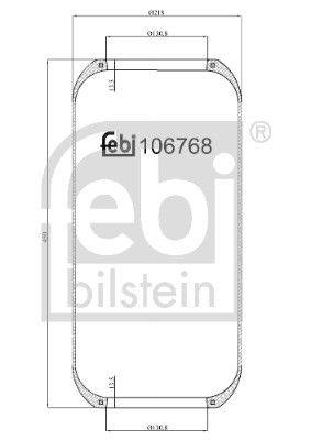 Burduf, suspensie pneumatica FEBI BILSTEIN 106768
