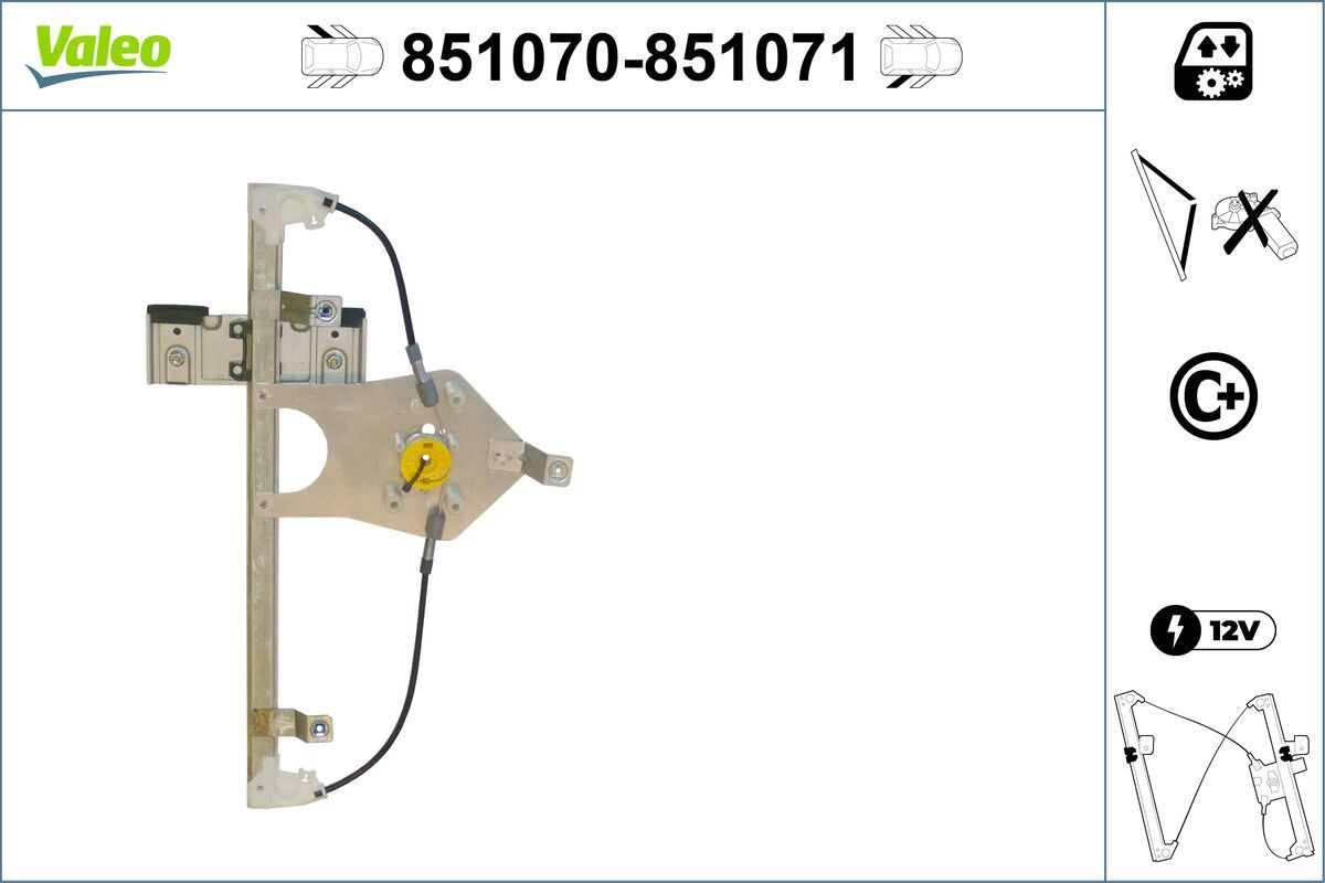 Mecanism actionare geam VALEO 851070