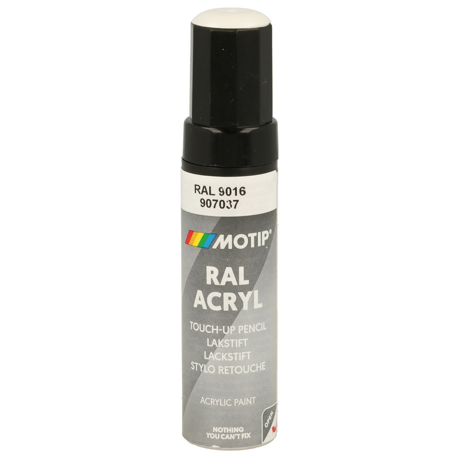 vopsea MOTIP RAL 9016 traffic white high gloss 12 ml 907037