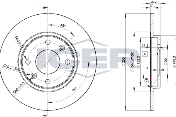 Tarcza hamulcowa ICER 78BD4688-2