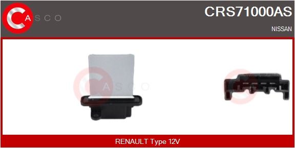 Odpor, vnitřní tlakový ventilátor CASCO CRS71000AS