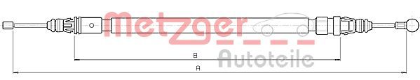Cięgło, hamulec postojowy METZGER AUTOTEILE 10.6235