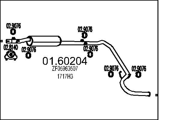 Tłumik końcowy MTS 01.60204