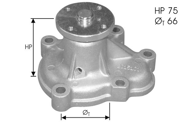 Pompe à eau, refroidissement du moteur