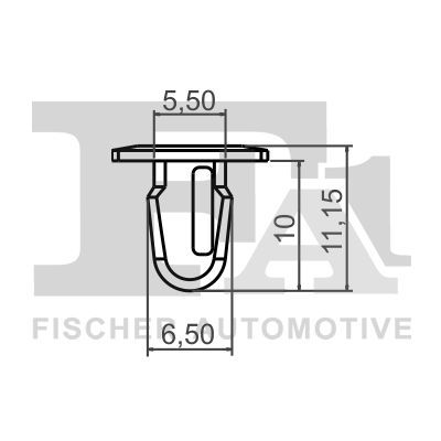 Clip, listwa ochronna FA1 10-10012.25