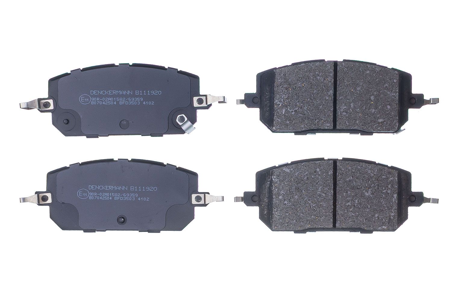 set placute frana,frana disc DENCKERMANN B111920