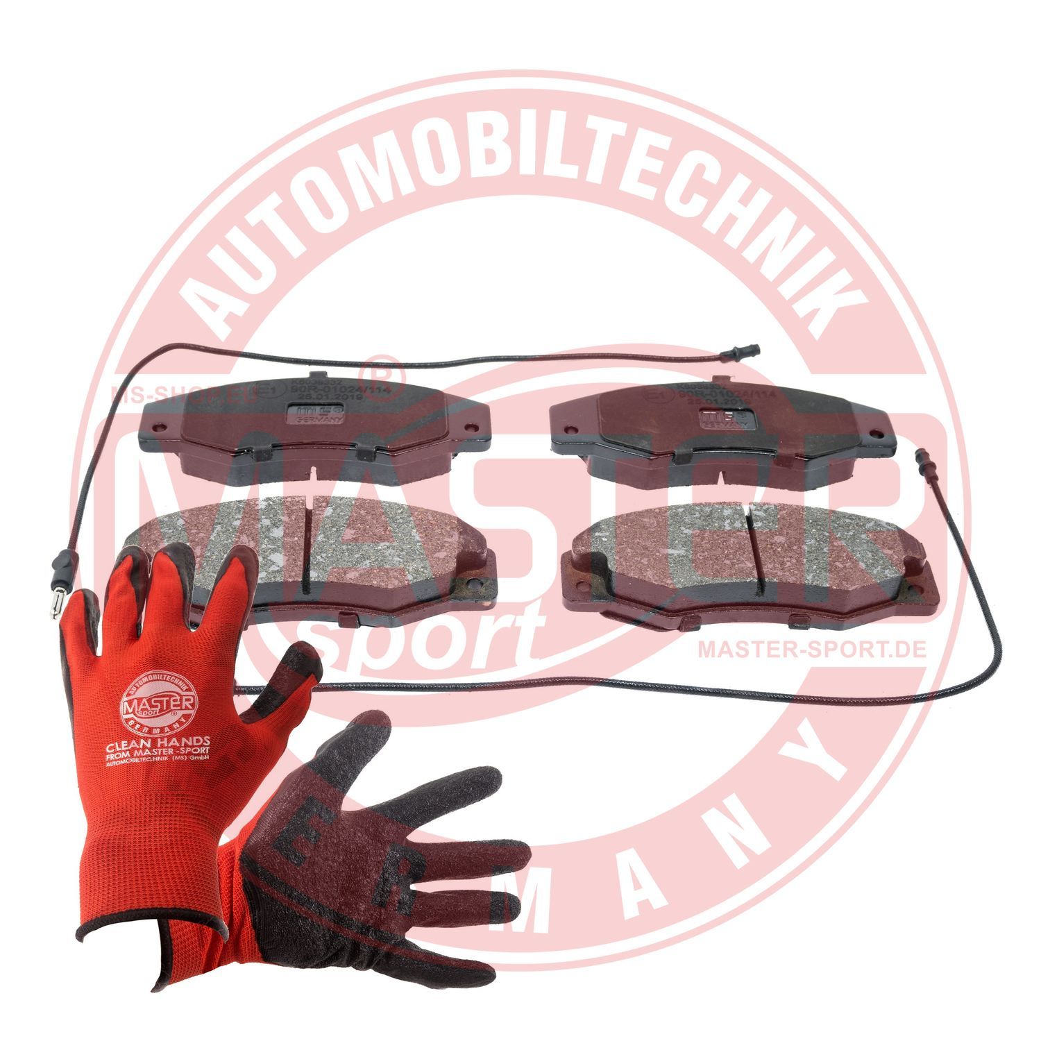 Zestaw klocków hamulcowych, hamulce tarczowe MASTER-SPORT GERMANY 13046039332N-SET-MSP
