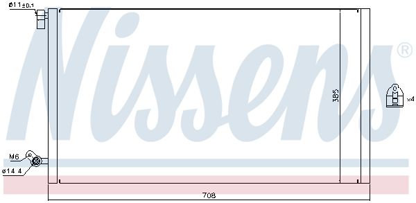 Kondenzátor klimatizácie NISSENS 940187