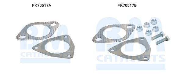 Zestaw montażowy, rura wydechowa BM CATALYSTS FK70517