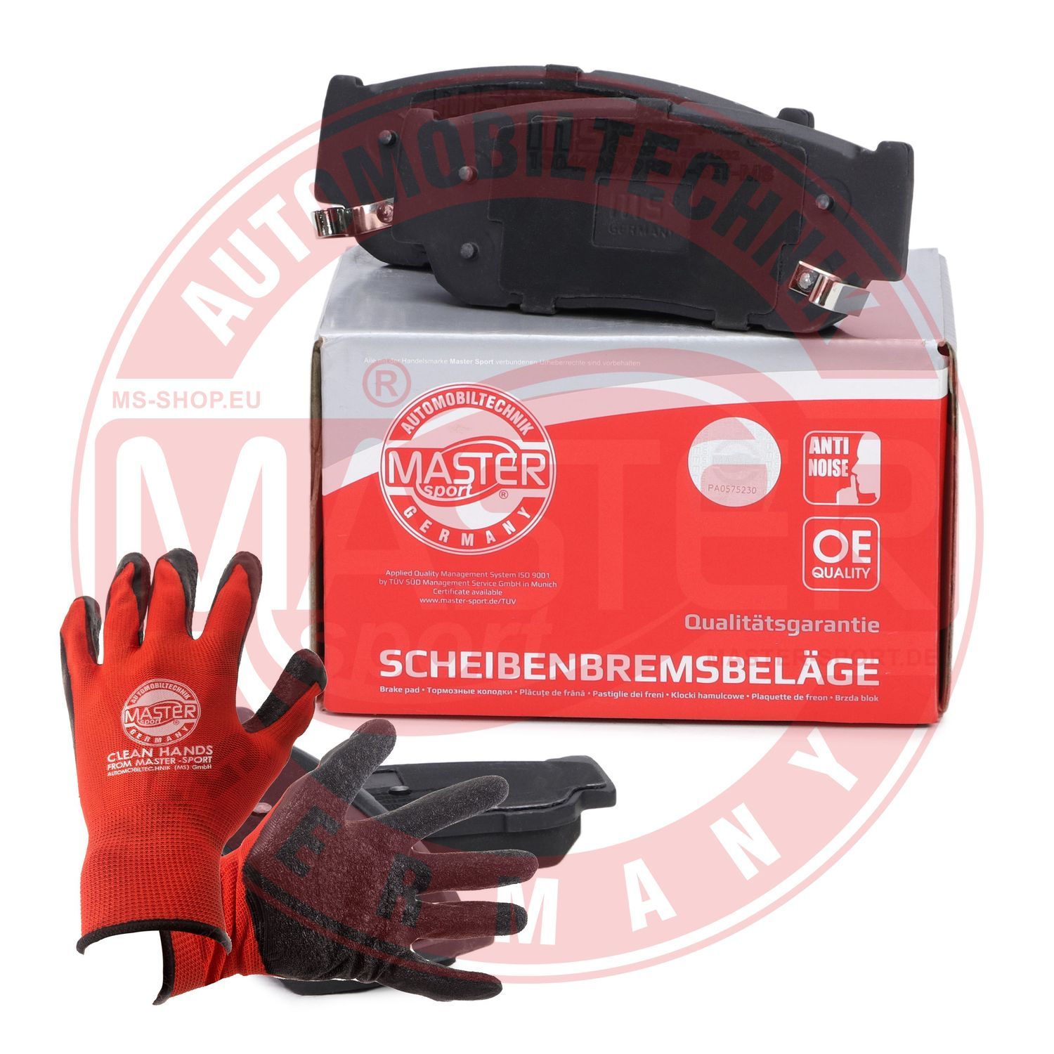 Zestaw klocków hamulcowych, hamulce tarczowe MASTER-SPORT GERMANY 13046057982N-SET-MSP