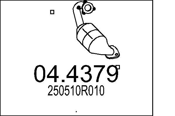 Katalizator MTS 250510R010