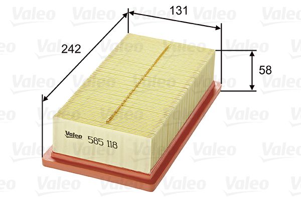 Vzduchový filter VALEO 585118