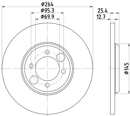 Tarcza hamulcowa MINTEX MDC130