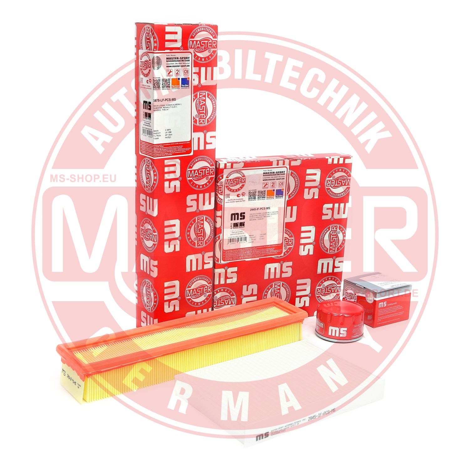 E-shop Filter - Sada MASTER-SPORT GERMANY 450001112