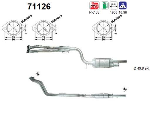 Katalizator AS 71126
