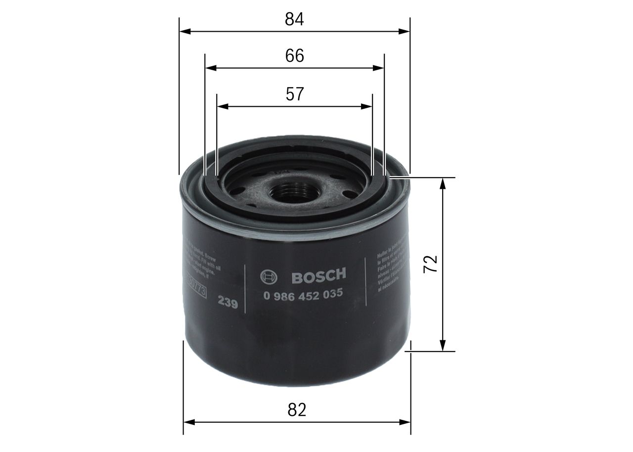 Olejový filtr BOSCH 0 986 452 035