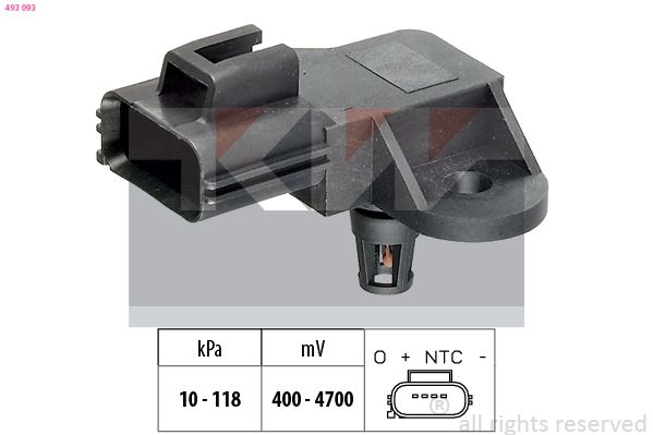 E-shop Senzor tlaku vzduchu, nastavenie výšky KW 493 093