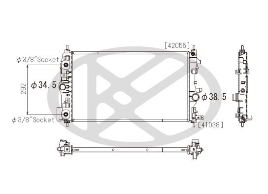Radiator, racire motor KOYORAD PL462708