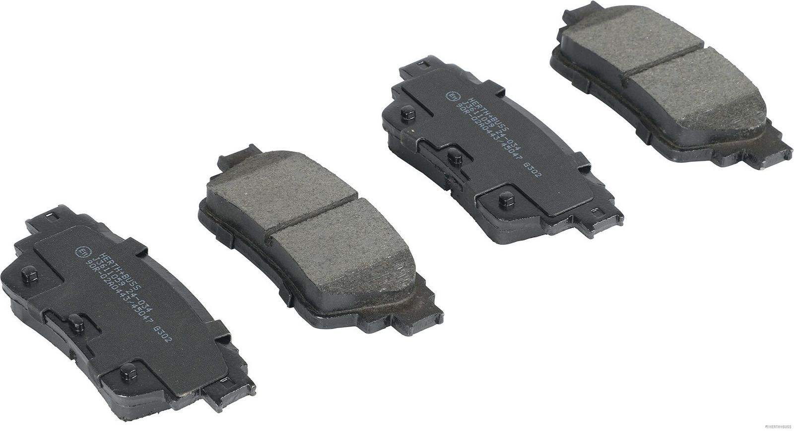 set placute frana,frana disc HERTH+BUSS JAKOPARTS J3611059