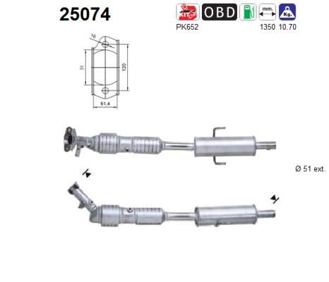Katalizator AS L3Y52055XB