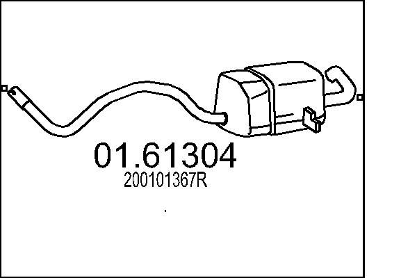 Tłumik końcowy MTS 01.61304