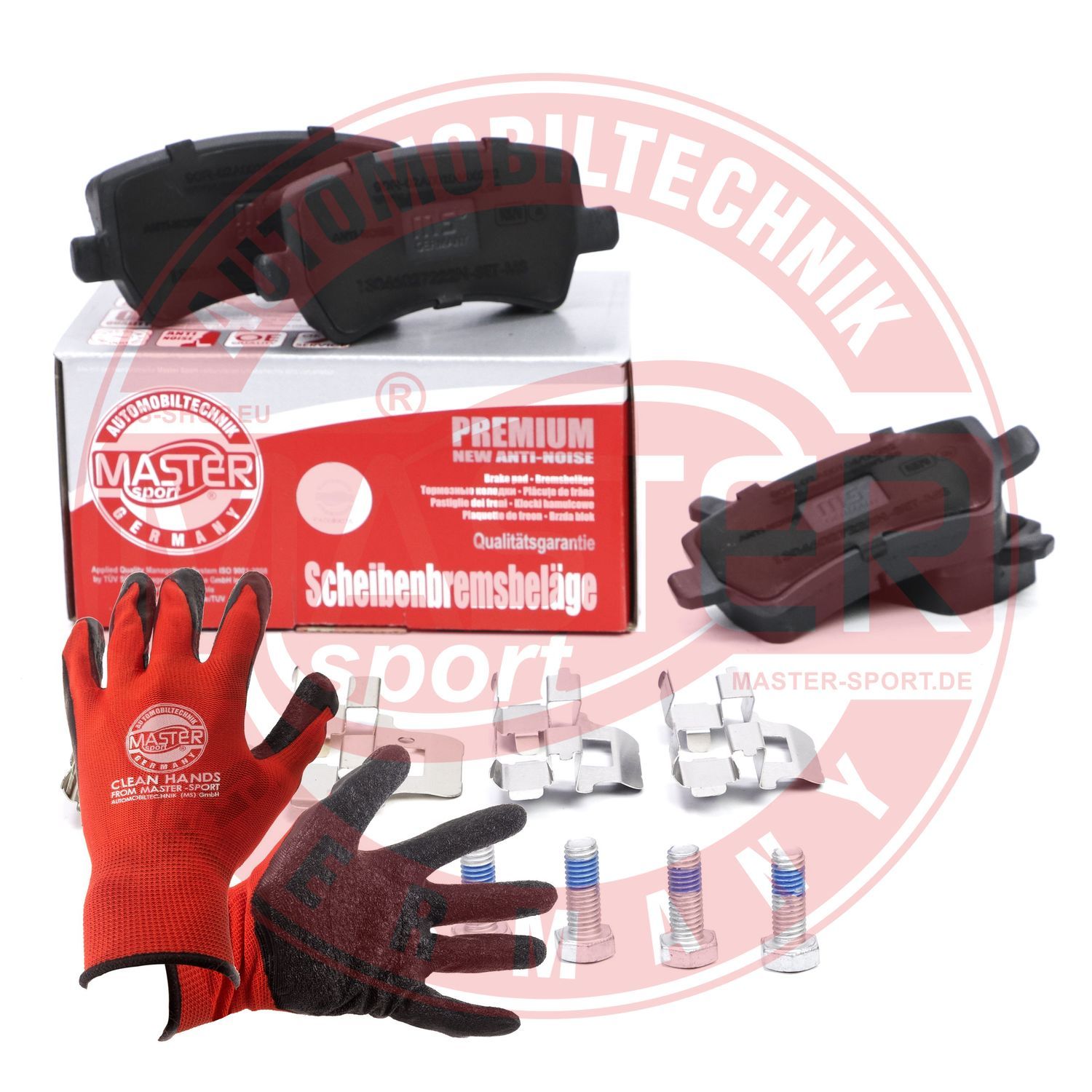 Zestaw klocków hamulcowych, hamulce tarczowe MASTER-SPORT GERMANY 13046027222N-SET-MSP