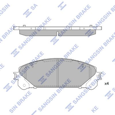 set placute frana,frana disc HI-Q SP2137