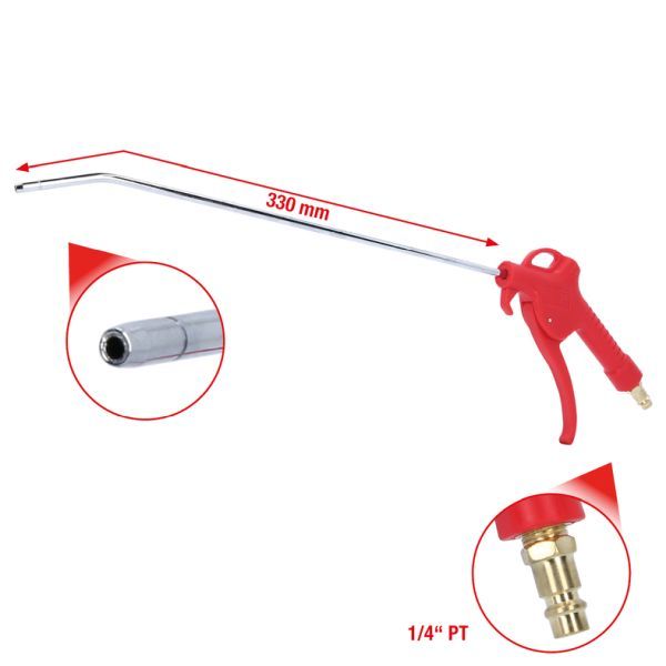 Set perii/duze, pistol de aspirare/suflanta KS TOOLS 515.1903