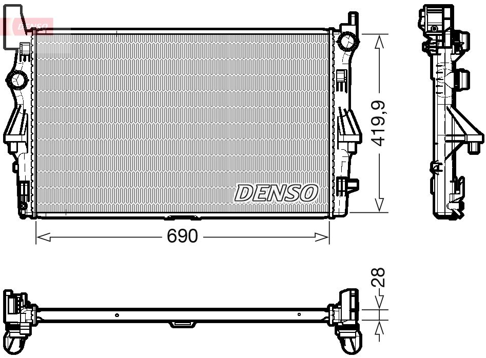 Chladič motora DENSO DRM17113