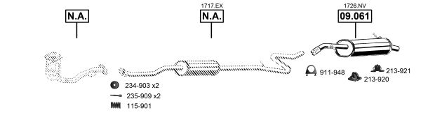 Układ wydechowy ASMET CI090910